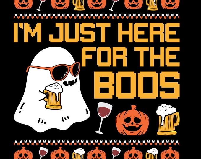 I'm Just Here for the Boos Halloween T-Shirt