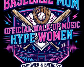 Baseball Mom Official Walk Up Hype Women Adult Sport Lace Hooded Sweatshirt