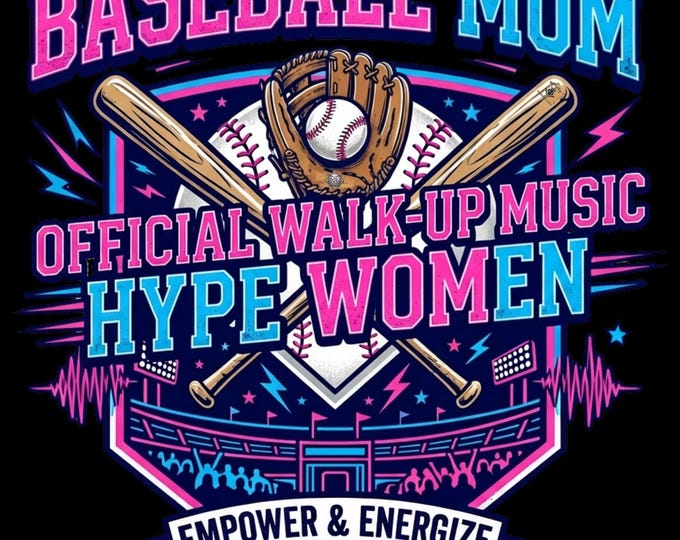 Baseball Mom Official Walk Up Hype Women Adult Sport Lace Hooded Sweatshirt