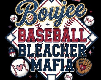 Baseball Mom Boujee Baseball Bleacher Mafia Tank Top
