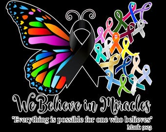 Believe In Miracles....Ribbon Awareness T-Shirt