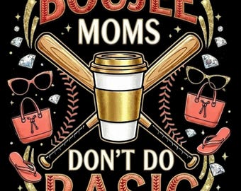 Baseball Mom Boujee Moms Don't Do Basic Women's Weekend Fleece Crewneck