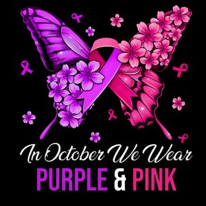 In October We Wear Domestic Violence/Breast Cancer Awareness T-Shirt