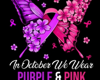 In October We Wear Domestic Violence/Breast Cancer Awareness T-Shirt