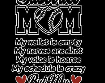 My Heart is Full Baseball Mom T-Shirt