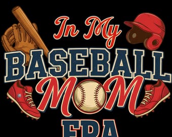 In My Baseball Mom Era Adult Sport Lace Hooded Sweatshirt