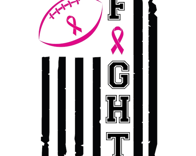 Fight Breast Cancer Awareness/Football T-shirt