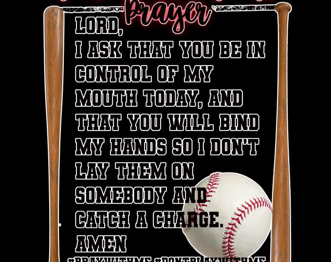 Moms Baseball Prayer T-Shirt