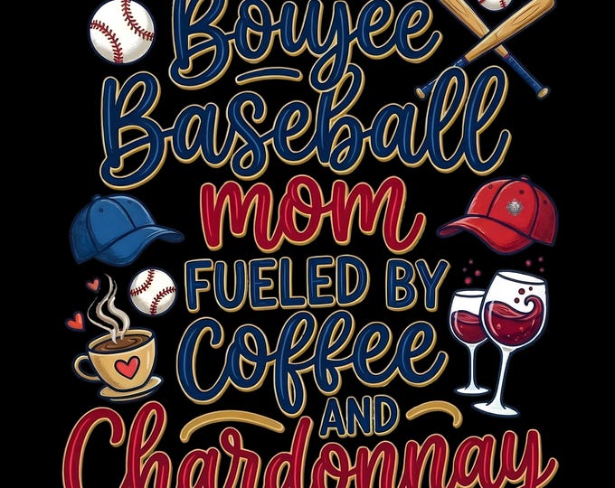 Boujee Baseball Mom Fueled by Coffee and Chardonnay Tank Top