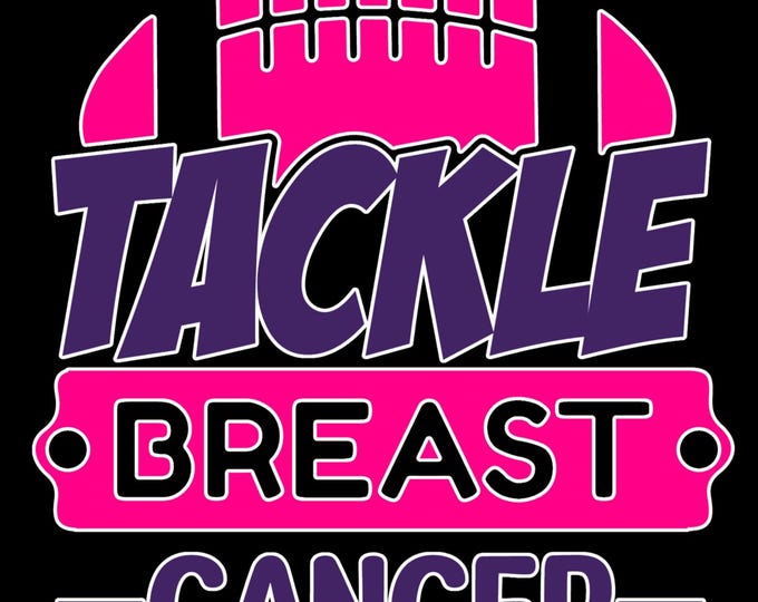 Tackle Breast Cancer Awareness/Football T-shirt