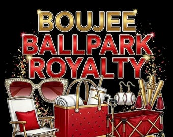 Baseball Mom Boujee Ballpark Royalty Tank Top