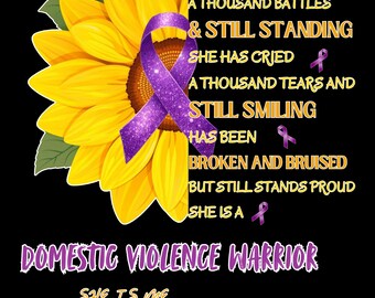 She Has Fought....Domestic Violence Awareness T-Shirt