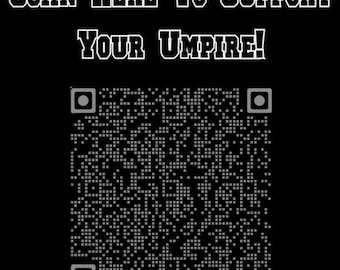 Scan Here To Support Your Umpire-Travel Baseball