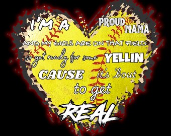 Softball I am a Proud Mama Hoodie