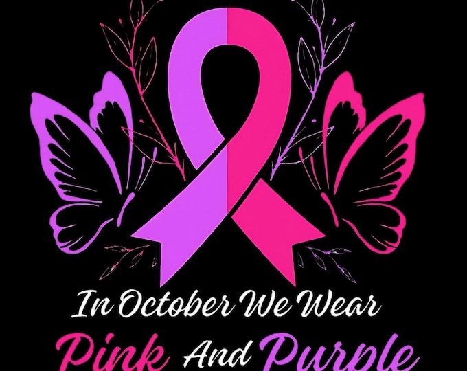 In October We Wear Domestic Violence/Breast Cancer Awareness T-Shirt