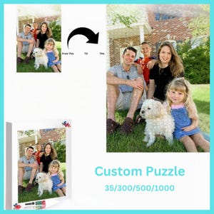 Personalized Photo Puzzle - Custom Jigsaw Puzzle with Your Picture - Unique Gift for All Occasions