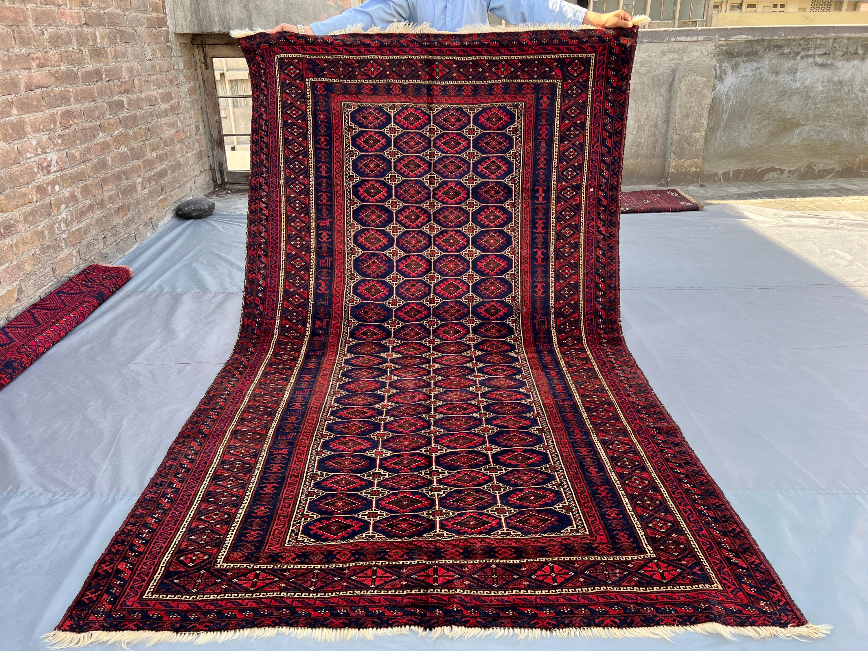 5x8 Baluch Rug | Antique Afghan Tribal Wool Carpet | Hand Knotted