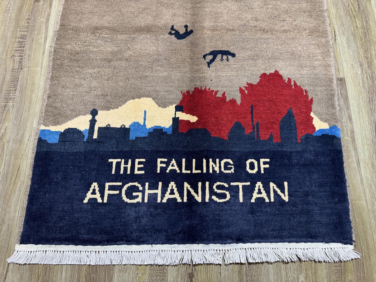 3x4 Afghan Handmade Oushak War Rug | Tribal Wool Carpet | Brand