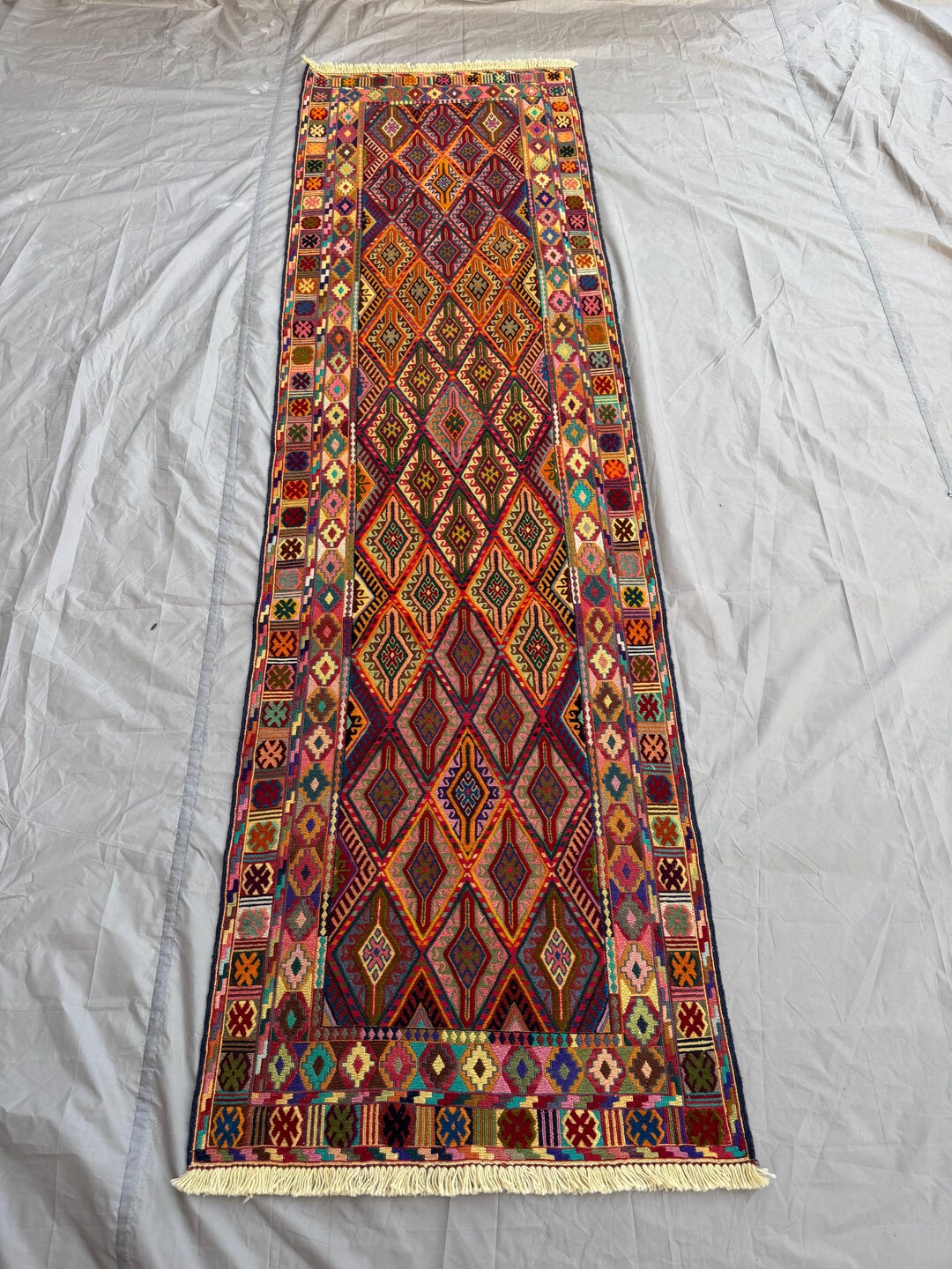 2'5x8'9 Vintage Afghan Baluch Runner Rug | Tribal Mishwani Runner ...