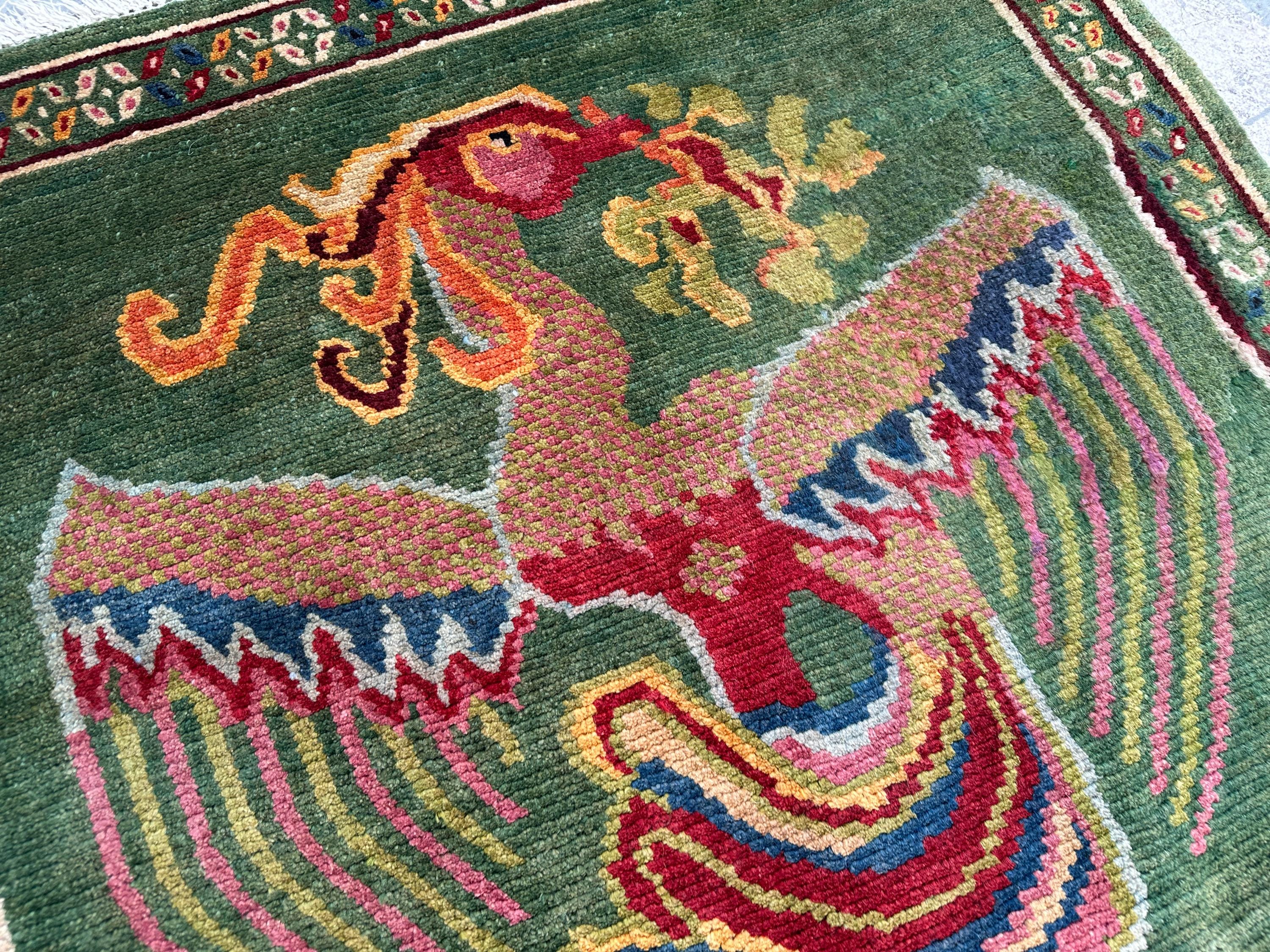 ラグ IDEE - Antique khamse rug Antique Khamseh Rug 201x123cm - Sharafi and Co