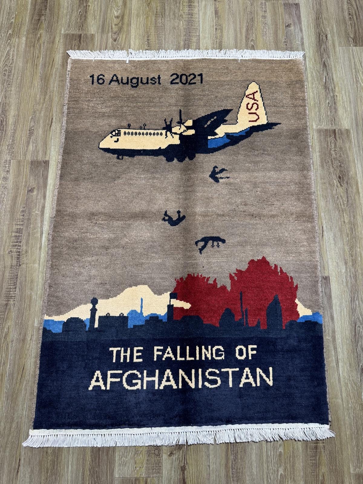 3x4 Afghan Handmade Oushak War Rug | Tribal Wool Carpet | Brand
