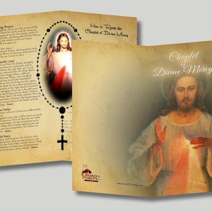 Chaplet of Divine Mercy - Prayer Card