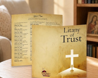 Litany of Trust - Prayer Card / 3" x 6" folded (c)