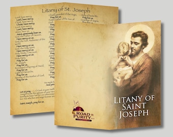 Litany of Saint Joseph - Prayer Card