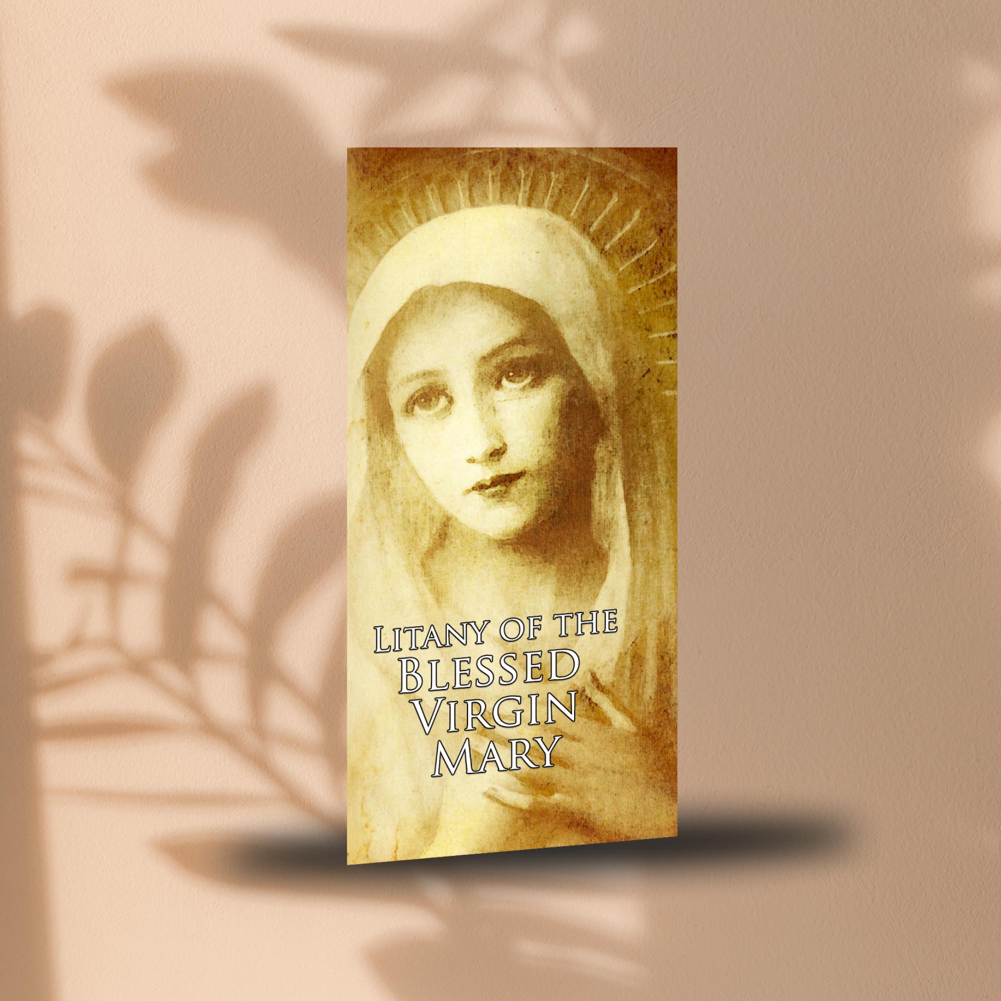 Litany of the Blessed Virgin Mary - Prayer Card / 3" X 6" Folded (c) - Etsy