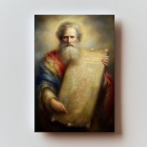 10 Commandments - Holy Card