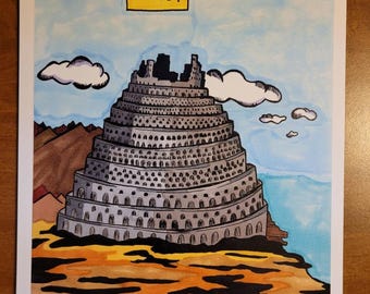 Impresión artística de la Torre de Babel