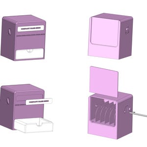 3D Printed Foam Tape Dispenser STL Files Craft Supplies Organizer