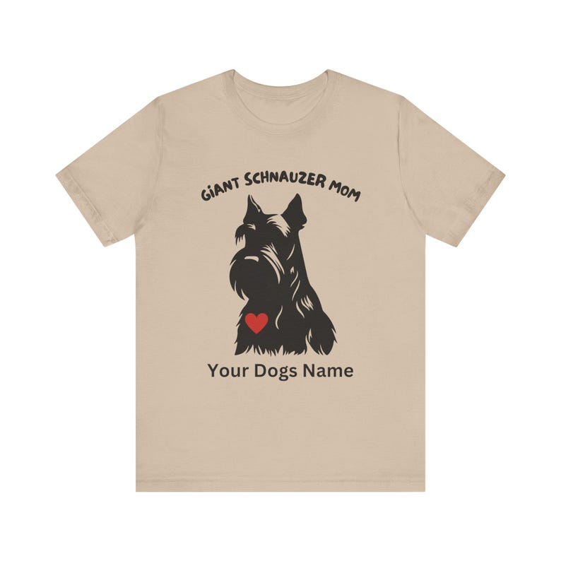 T-shirt reuzenschnauzer, premium T-shirt, Fear The Bear, Best In Show, Mans Best Friend, uniseks jersey shirt met korte mouw, aangepast hondenshirt afbeelding 6