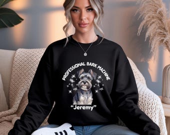 Felpa personalizzata con Schnauzer nano, mamma di Schnauzer, regalo per lei, regalo per Schnauzer, appassionato di Schnauzer, regalo di compleanno