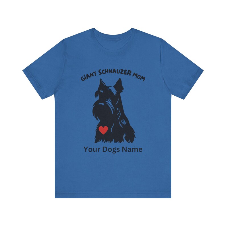 T-shirt reuzenschnauzer, premium T-shirt, Fear The Bear, Best In Show, Mans Best Friend, uniseks jersey shirt met korte mouw, aangepast hondenshirt afbeelding 10