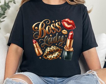 Camiseta Boss Lady Premium, camiseta Alpha Female Empowerment, camiseta unissex de manga curta
