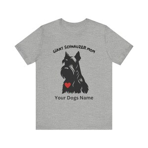 T-shirt reuzenschnauzer, premium T-shirt, Fear The Bear, Best In Show, Mans Best Friend, uniseks jersey shirt met korte mouw, aangepast hondenshirt afbeelding 9