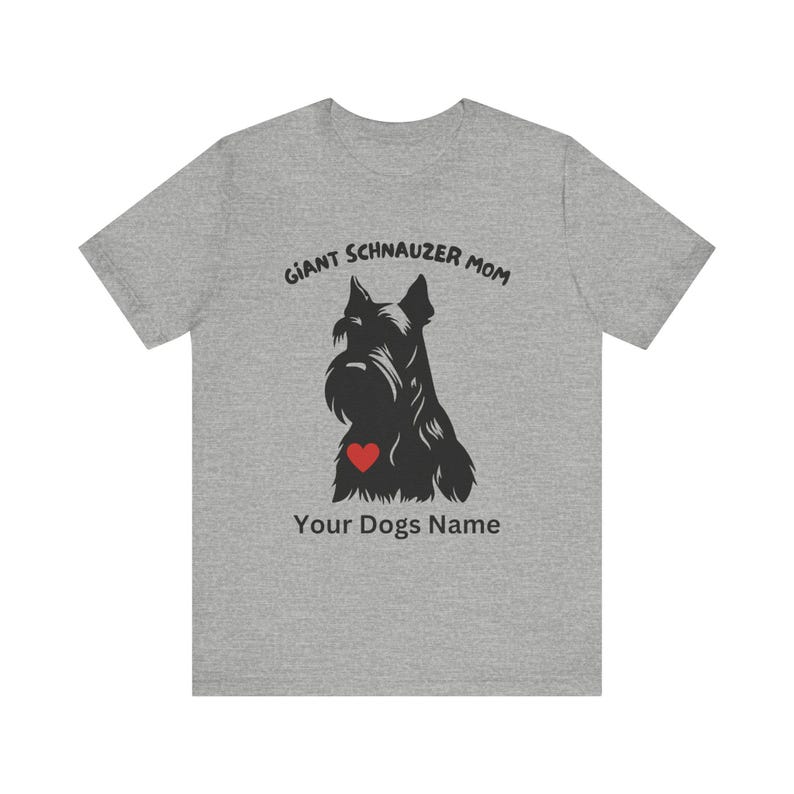 T-shirt reuzenschnauzer, premium T-shirt, Fear The Bear, Best In Show, Mans Best Friend, uniseks jersey shirt met korte mouw, aangepast hondenshirt afbeelding 9