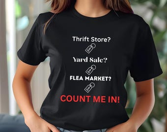 T-Shirt, Flohmarkt-Enthusiasten, Geschenk für sie, Geburtstagsgeschenk, Flohmarkt-Verkaufsliebhaber