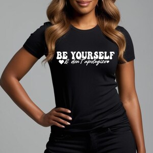 Wees jezelf Uniseks zwaar katoenen T-shirt - T-shirt zelfexpressie, motiverend cadeau, vrijetijdskleding, inspirerende kleding, vertrouwen