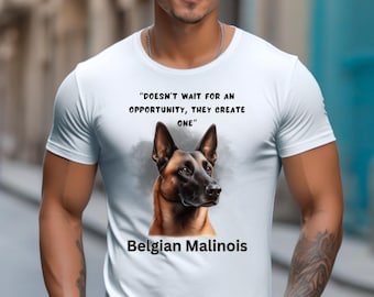 Belgian Malinois T-shirt, Unisex Jersey Short Sleeve Tee, Dog Lover Gift, Breeder Shirt, Malinois Enthusiast Top, Cute Dog Tee
