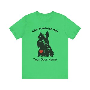 T-shirt reuzenschnauzer, premium T-shirt, Fear The Bear, Best In Show, Mans Best Friend, uniseks jersey shirt met korte mouw, aangepast hondenshirt afbeelding 8