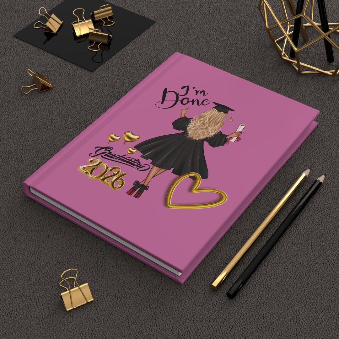 Graduation Journal 2026, Graduation Gift, I'm Done Graduation 2026 ...