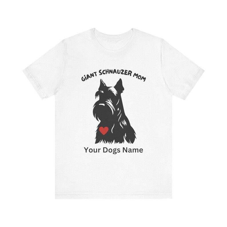 T-shirt reuzenschnauzer, premium T-shirt, Fear The Bear, Best In Show, Mans Best Friend, uniseks jersey shirt met korte mouw, aangepast hondenshirt afbeelding 4