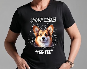 Personalized Corgi Mama or Dad Tee, Unisex Cotton T-Shirt, Corgi Lover Gift, Cute Pet Shirt, Casual Wear, Birthday Gift for Corgi Owners