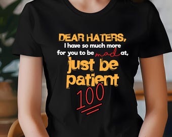 Haters Unisex Heavy Cotton Tee with Empowering Message | Casual Wear, Gift for Friends, Motivational Shirt, Funny Saying, Everyday Humor