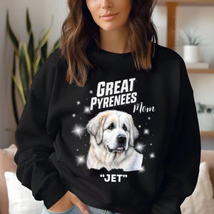 Sweatshirt gepersonaliseerde moeder of vader Pyreneeën, eigenaar Pyreneeën, minnaar Pyreneeën, verjaardagscadeau, cadeau Pyreneeën