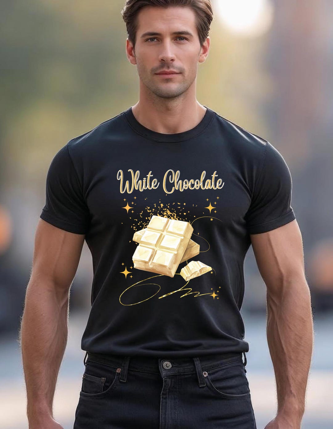 White Chocolate Tee, Perfect Gift for Chocolate Lovers, Unisex T-shirt ...