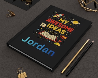 Personalized Boys Journal, Boys Gift, Boys School Notebook, Boys Doodle Book, Birthday Gift, Christmas Gift, Student Gift, Gift For Him