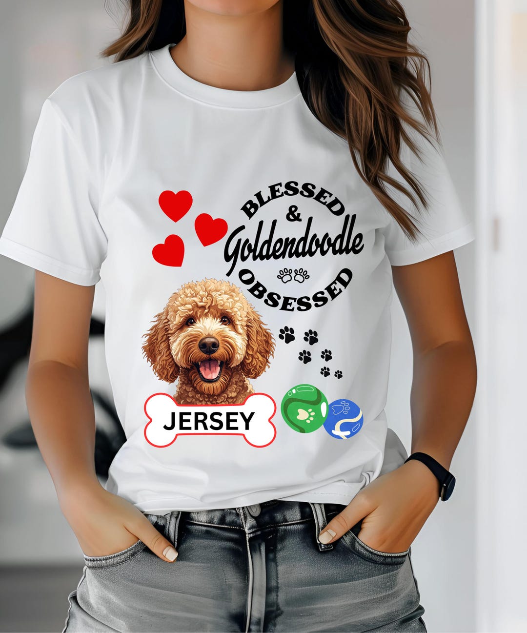 Personalized Golden Doodle T-shirt, Golden Doodle Lover, Doodle Owner ...